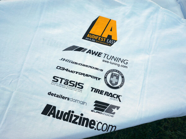 "Audifest East" Event T-Shirt in White, Back