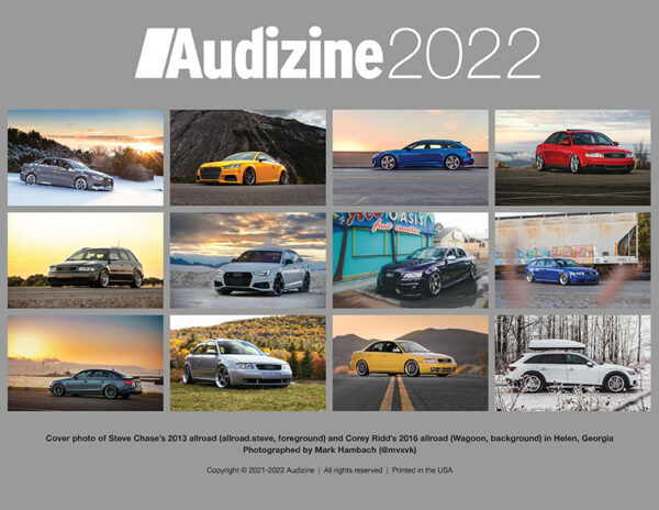 Audizine 2022 Wall Calendar