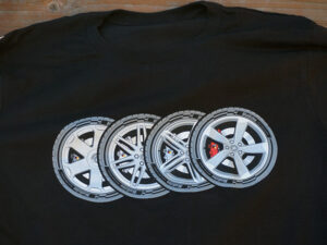 Audizine "Wheel Icons" T-Shirt, Front
