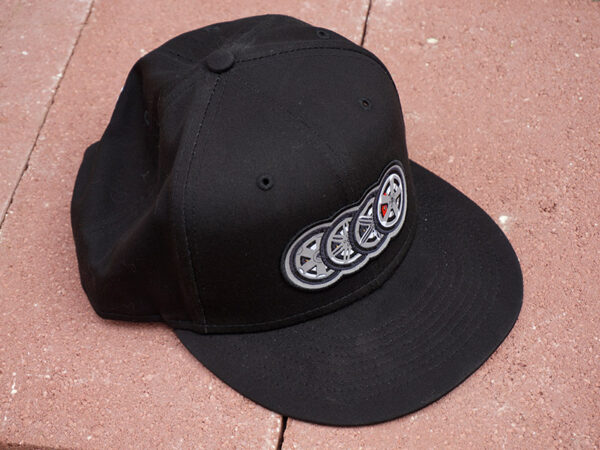 Audizine "Wheel Icons" Hat, STC19 Flat Bill in Black