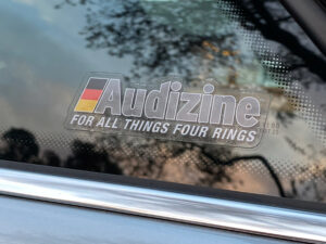 Audizine "For All Things" Die-Cut Sticker, Clear Vinyl
